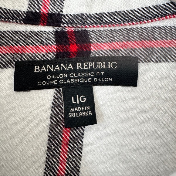 Banana Republic Black and White Plaid Blouses - Picture 4 of 16